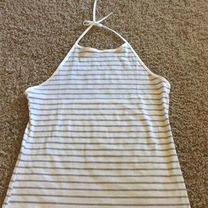 Strip tank neck tie